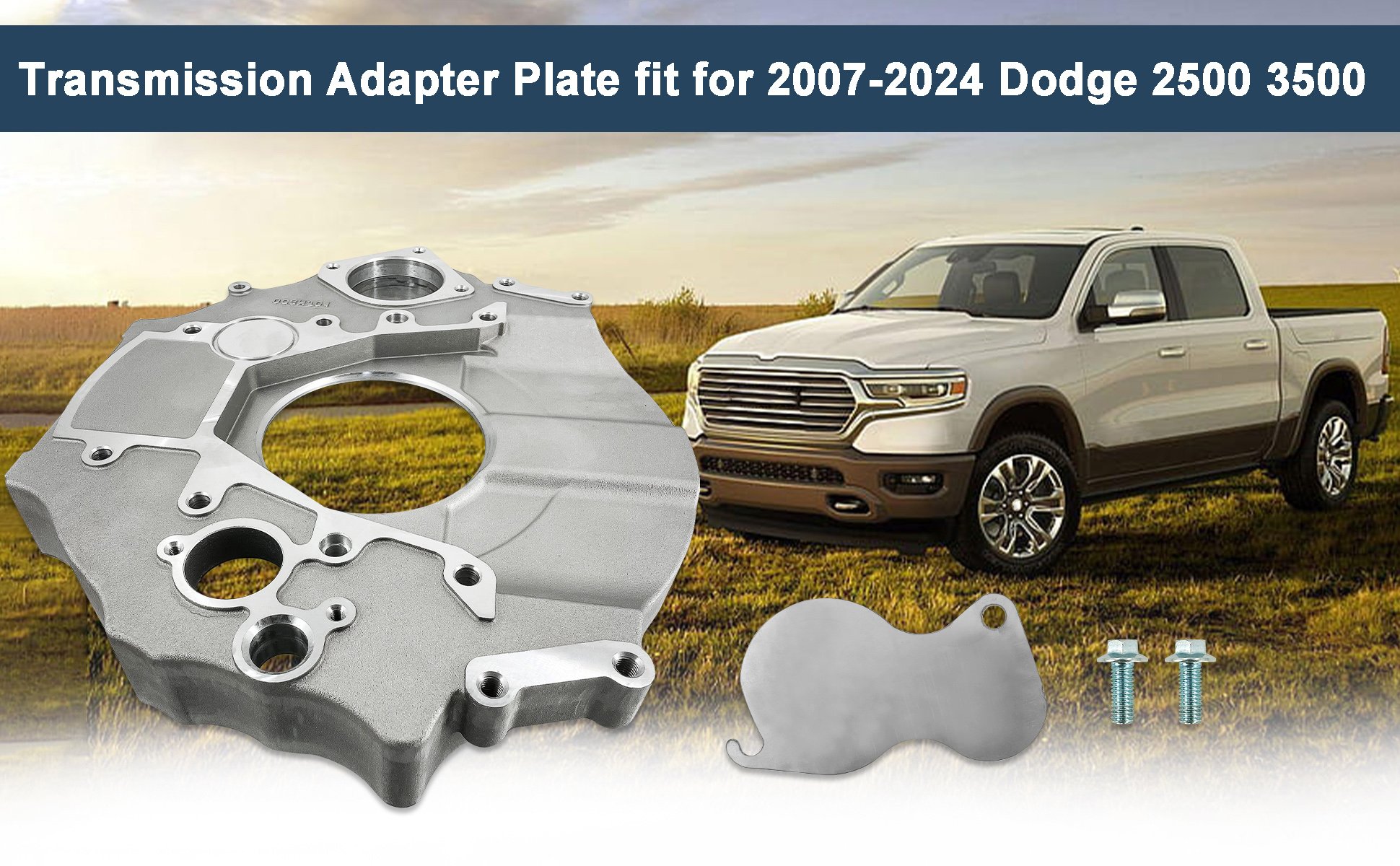 luftmeister Transmission Adapter Plate fit for 2007-2024 Dodge 2500 3500