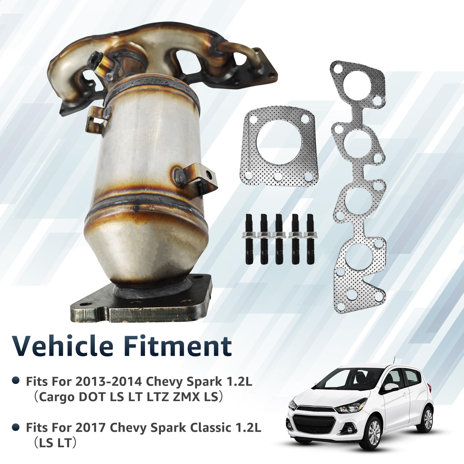 674-929 Manifold Catalytic Converter Fits For 2013-2014 Chevy Spark 1.2L & 2017 Chevy Spark Classic 1.2L