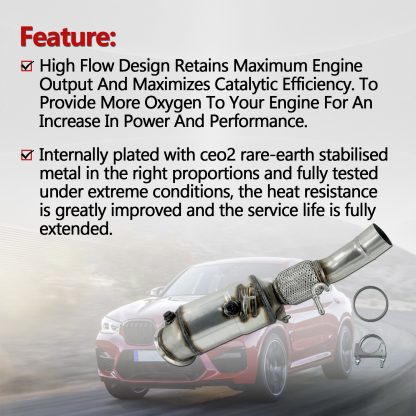 Catalytic Converter for BMW X3 F25 2013-2017, X1 E84 2009-2015, X4 F26 2013-2018 2.0L