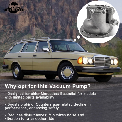 Diesel Vacuum Pump Fit For 1977-1985 Mercedes-Benz 300SD 300TD 240D 300CD 300D