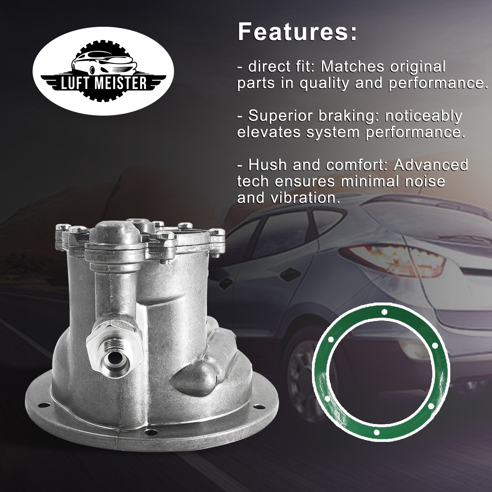 Diesel Vacuum Pump Fit For 1977-1985 Mercedes-Benz 300SD 300TD 240D 300CD 300D