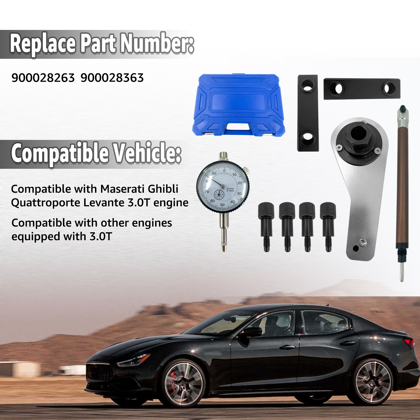 Engine Timing Tool Kit Camshaft Locking Tool Kit for Maserati Geberit President Levante 3.0T M156C Engine