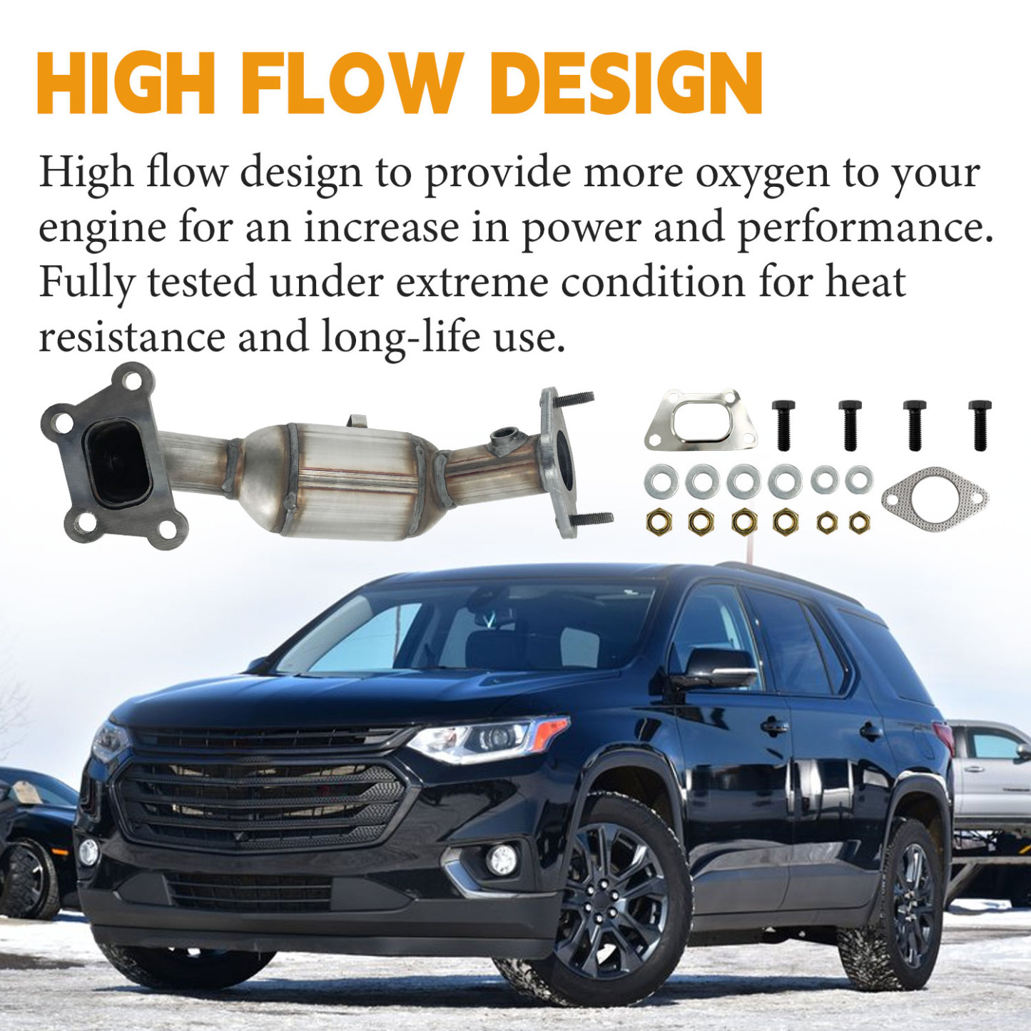 Front Catalytic Converter fit for 2018-2021 Chevy Traverse V6 3.6L, For 2018-2021 Buick Enclave V6 3.6L