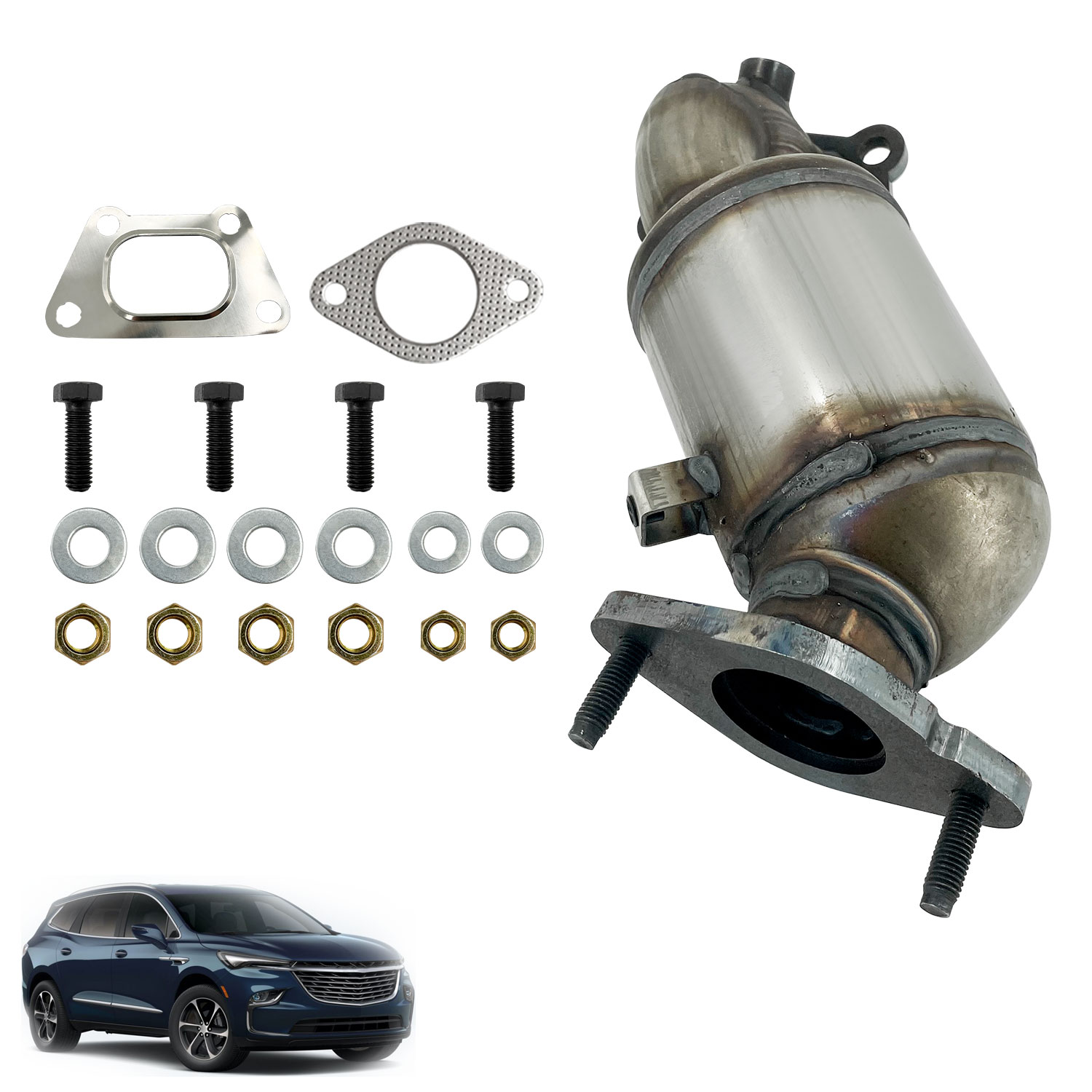 Rear Catalytic Converter fit for 2018-2023 Chevy Traverse V6 3.6L, For 2018-2024 Buick Enclave V6 3.6L