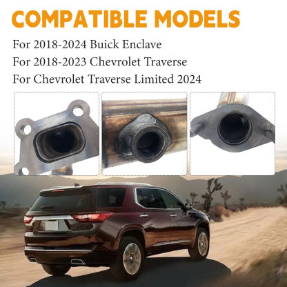 Rear Catalytic Converter fit for 2018-2023 Chevy Traverse V6 3.6L, For 2018-2024 Buick Enclave V6 3.6L