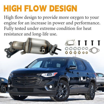 Rear Catalytic Converter fit for 2018-2023 Chevy Traverse V6 3.6L, For 2018-2024 Buick Enclave V6 3.6L