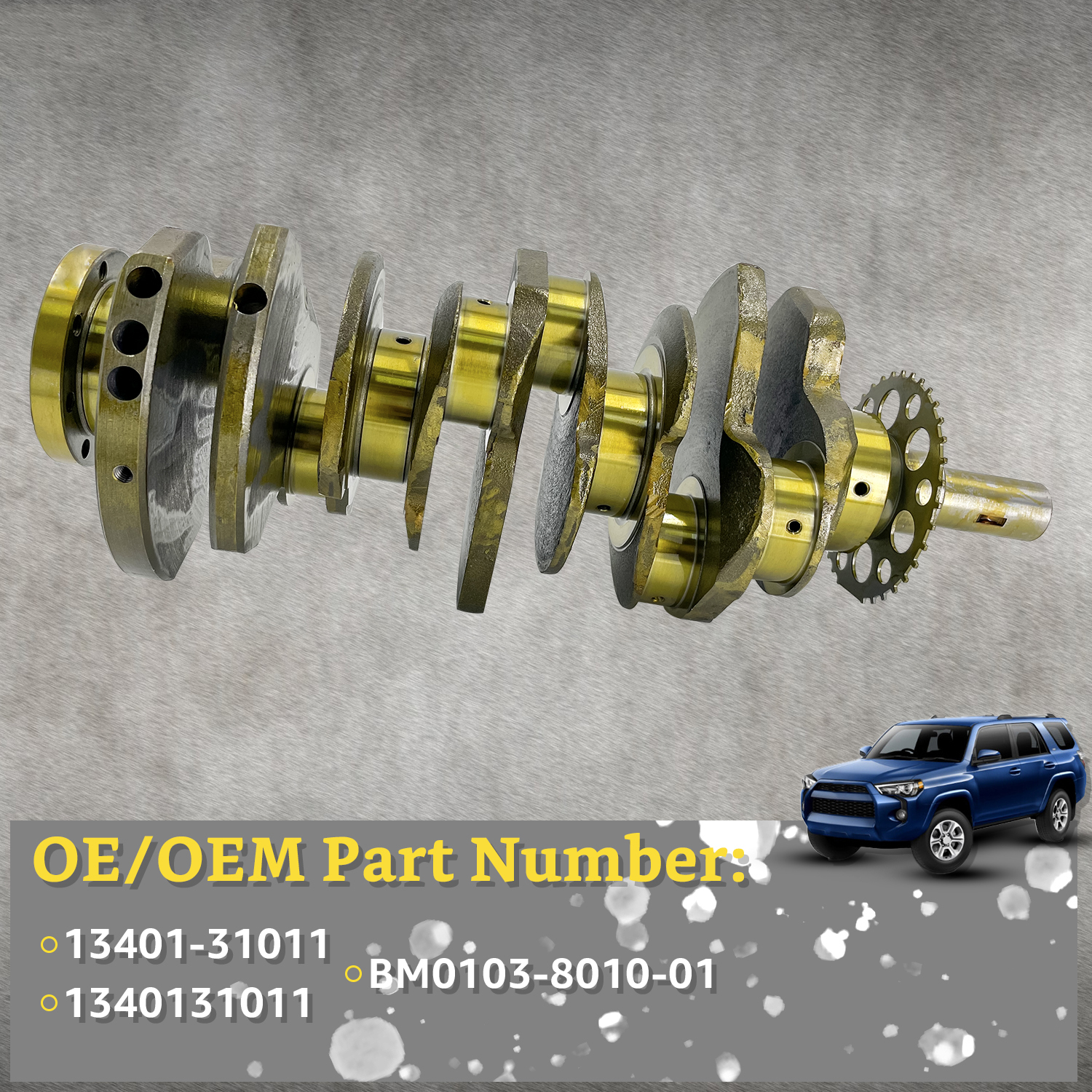 Crankshaft fit for Toyota 4Runner FJ Cruiser Tacoma Tundra 1GR-FE 4.0L 2005-2015