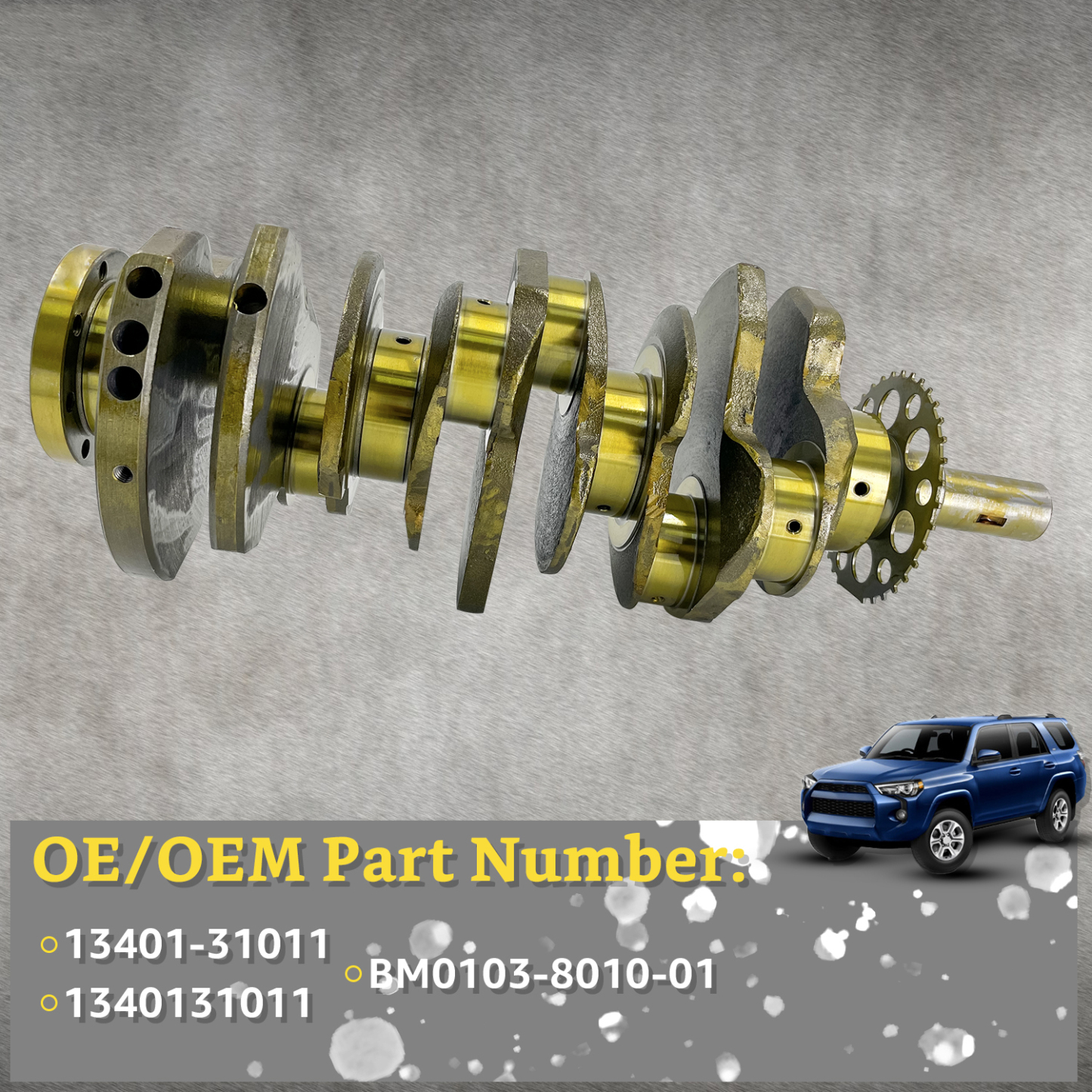 Crankshaft fit for Toyota 4Runner FJ Cruiser Tacoma Tundra 1GR-FE 4.0L 2005-2015