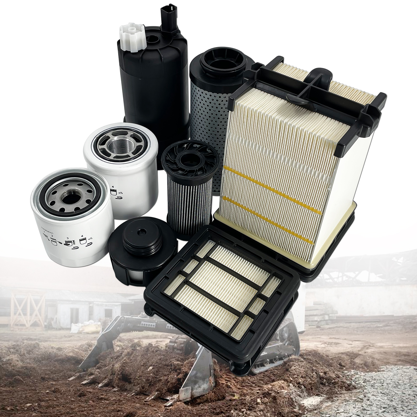 Complete Maintenance Service Filter Kit 8 in 1 for Bobcat S450 S510 S530 S550 S570 S590 S595 S630 S650 T450 T550 T590 T595 T630 T650