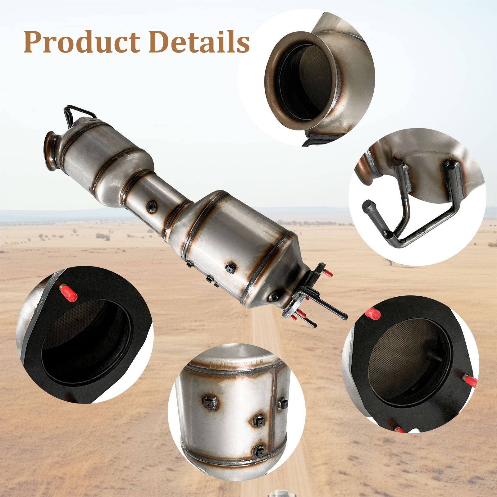 Dodge Catalytic Converter Diesel Particulate Filter (DPF) for Dodge Ram 2500 3500 Diesel 6.7L L6 2019-2024