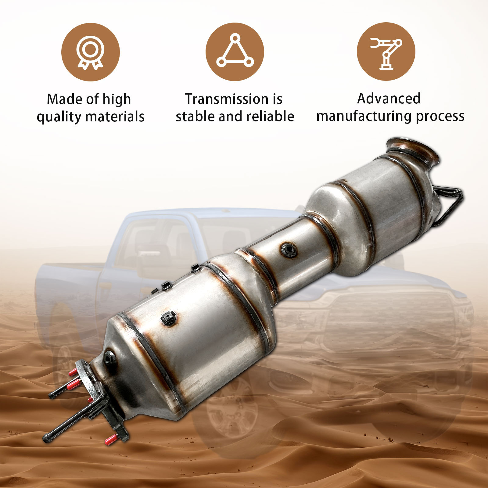 Dodge Catalytic Converter Diesel Particulate Filter (DPF) for Dodge Ram 2500 3500 Diesel 6.7L L6 2019-2024