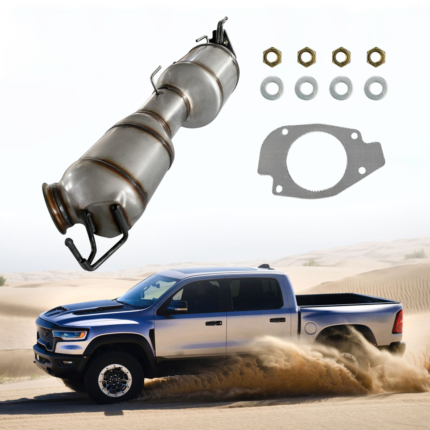 Dodge Catalytic Converter Diesel Particulate Filter (DPF) for Dodge Ram 2500 3500 Diesel 6.7L L6 2019-2024