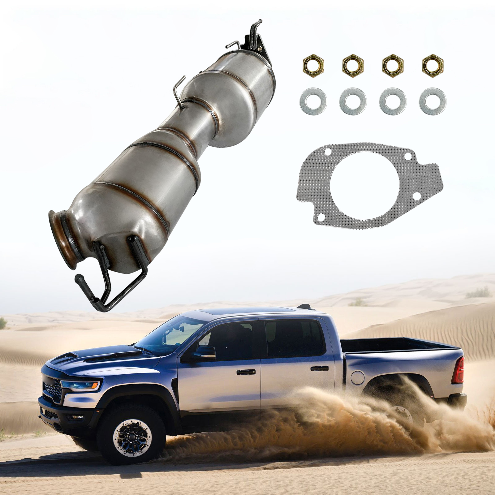 Dodge Catalytic Converter Diesel Particulate Filter (DPF) for Dodge Ram 2500 3500 Diesel 6.7L L6 2019-2024