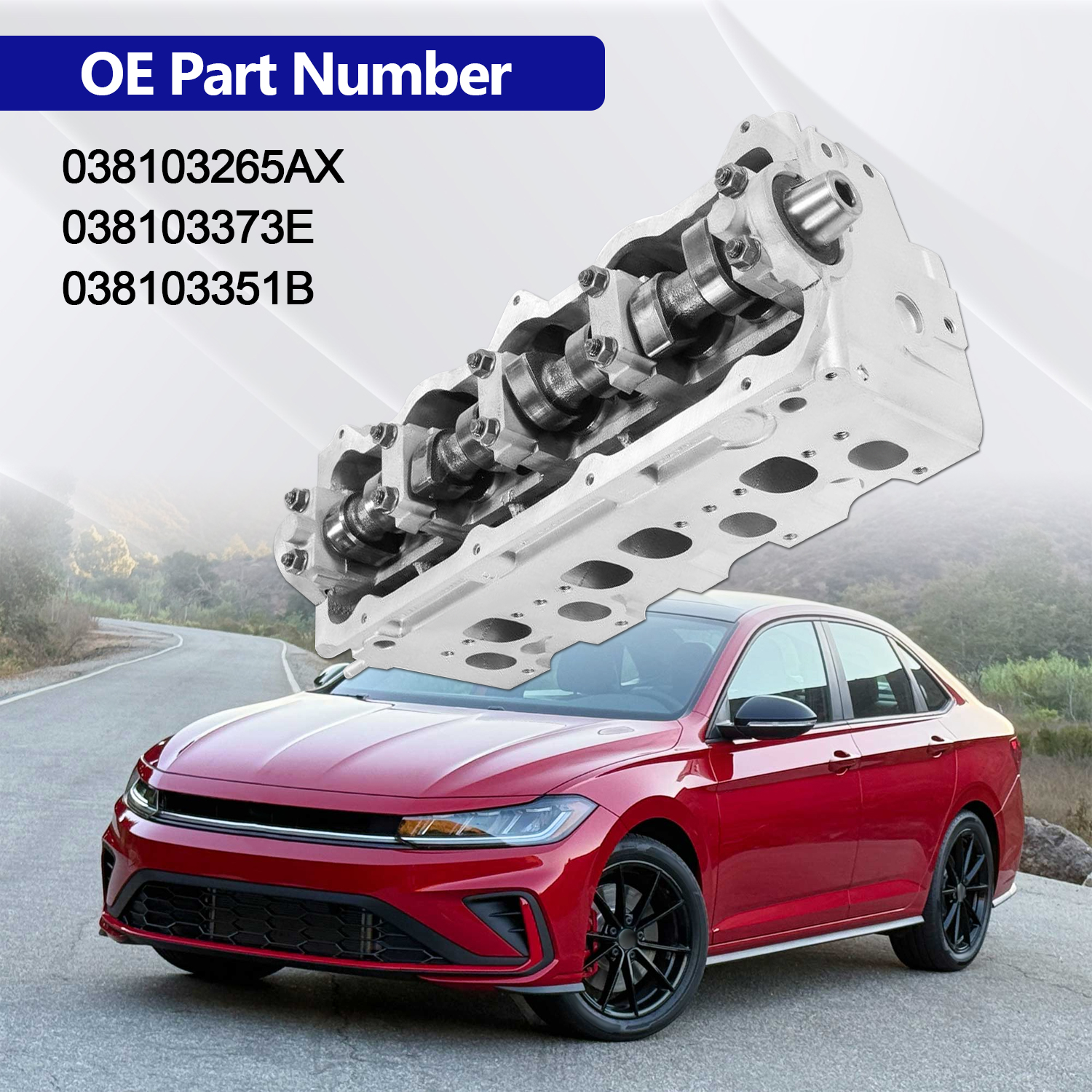Engine Cylinder Head Assembly for VW 1.9 TDI ALH Engines for Beetle 1998-2007 for Golf 1999-2005 for Jetta 1999-2006 1.9L