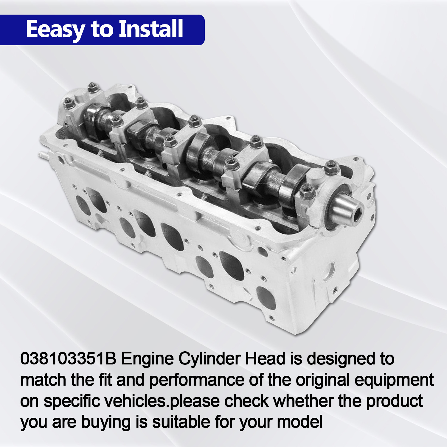 Engine Cylinder Head Assembly for VW 1.9 TDI ALH Engines for Beetle 1998-2007 for Golf 1999-2005 for Jetta 1999-2006 1.9L
