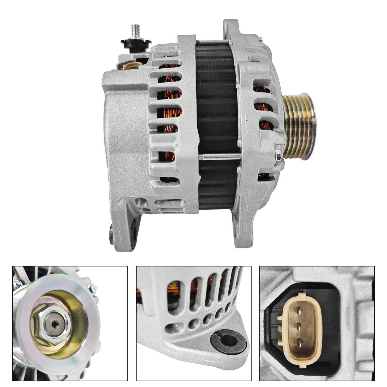 12V 130AMP Alternator fit for Nissan Altima 3.5L 2011-2018, Maxima 2011-2018, Murano 2017-2018 