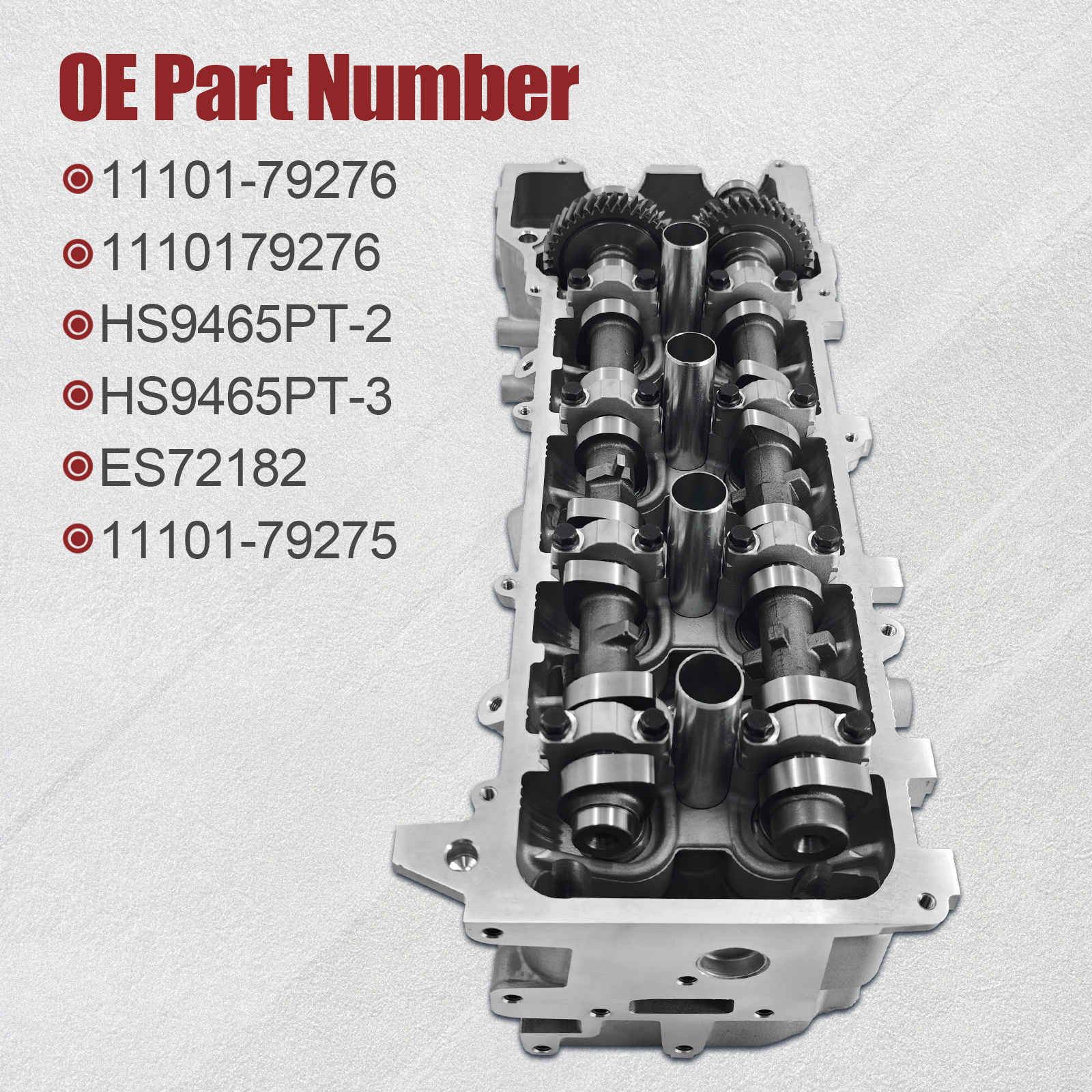 Cylinder Head Assembly 8 Ports for Toyota Tacoma 2.4L 2.7L 1995-2000 4Runner 2.7L 1996-2000 T100 2.7L 1994-1998