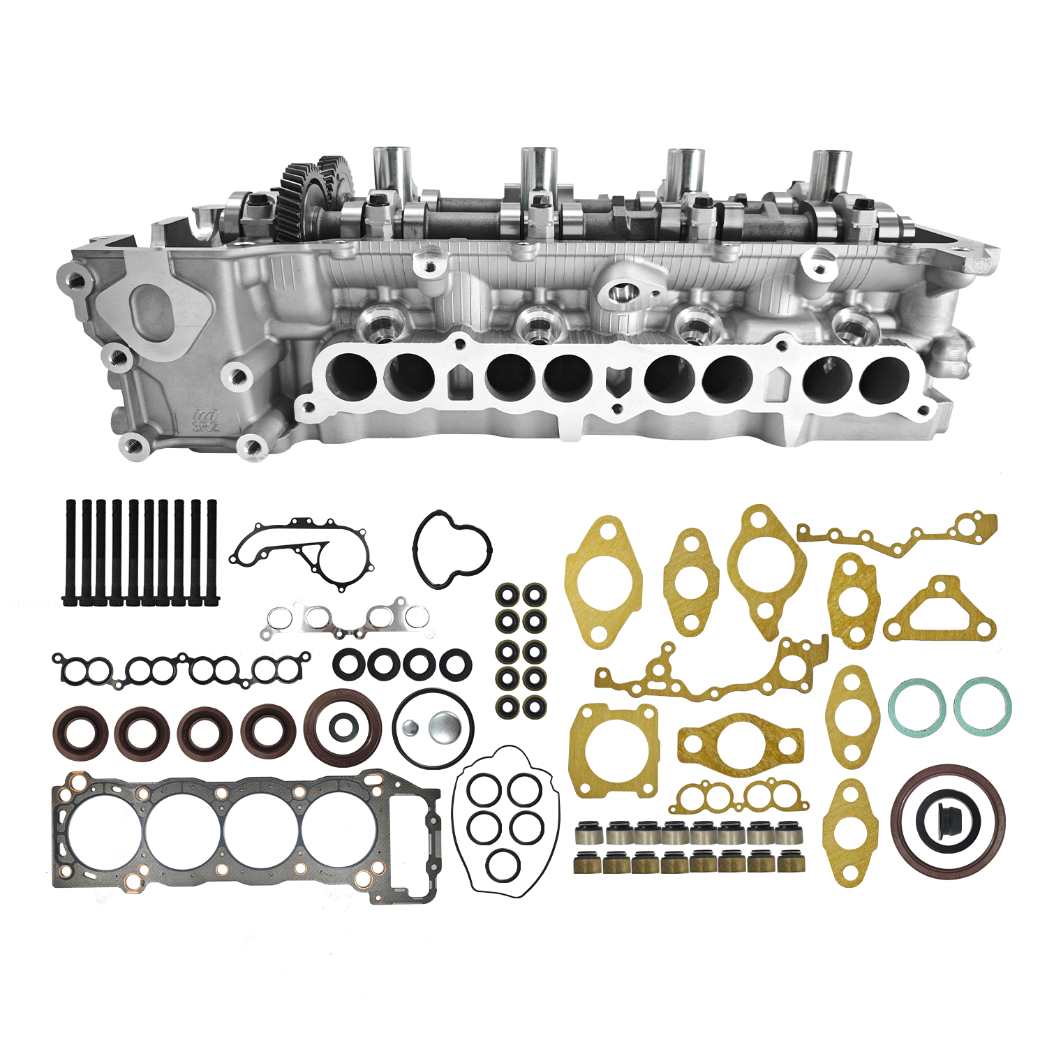 Cylinder Head Assembly for Toyota Tacoma 2.4L 2.7L 1995-2000 4Runner 2.7L 1996-2000 T100 2.7L 1994-1998 for 2RZFE 3RZFE L4 8 Ports w/Bolts