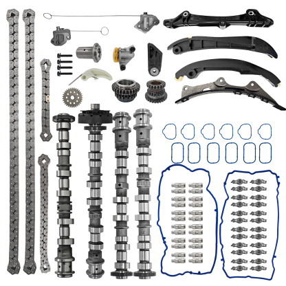 Engine Camshafts Kit, w/Rockers Arm Lifters Timing Chain Kit fit for Jeep Wrangler Dodge Durango Challenger Journey RAM ProMaster for Chrysler 2011-2022, for 3.6L V6