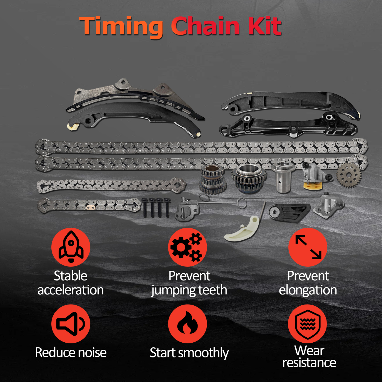 Engine Camshafts Kit, w/Rockers Arm Lifters Timing Chain Kit fit for Jeep Wrangler Dodge Durango Challenger Journey RAM ProMaster for Chrysler 2011-2022, for 3.6L V6