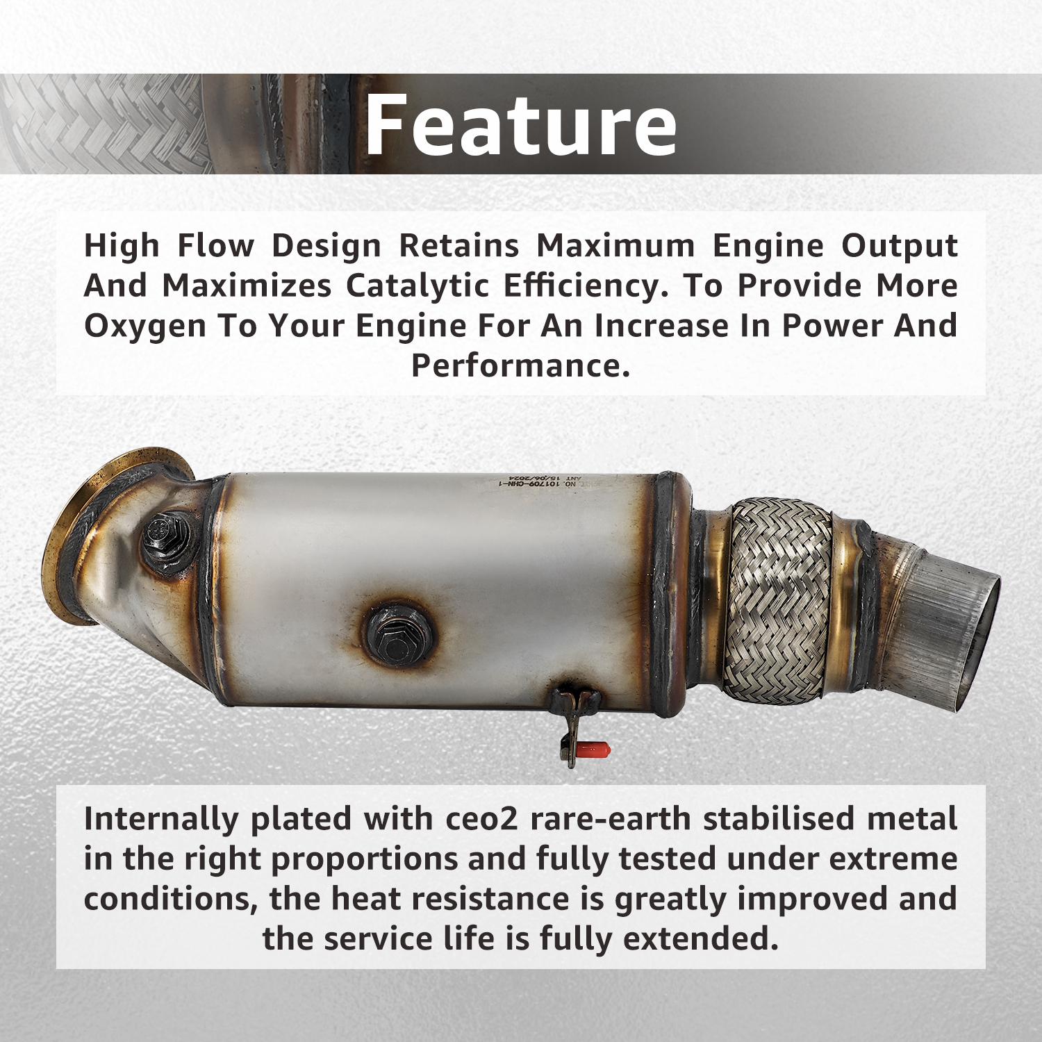 Catalytic Converter for BMW X5 N55(F15) sDrive35i / xDrive35i 3.0L L6 2014-2018