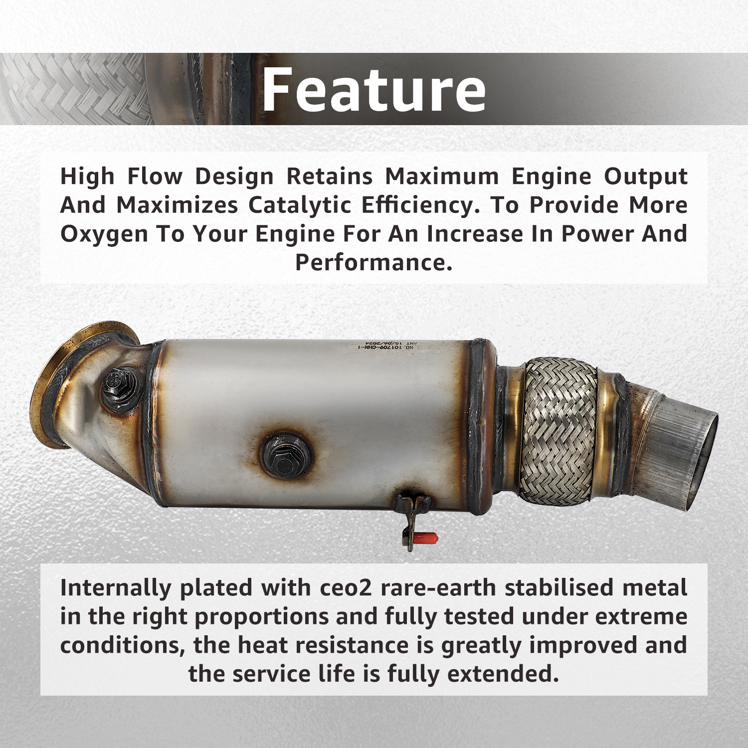 Catalytic Converter for BMW X5 N55(F15) sDrive35i / xDrive35i 3.0L L6 2014-2018