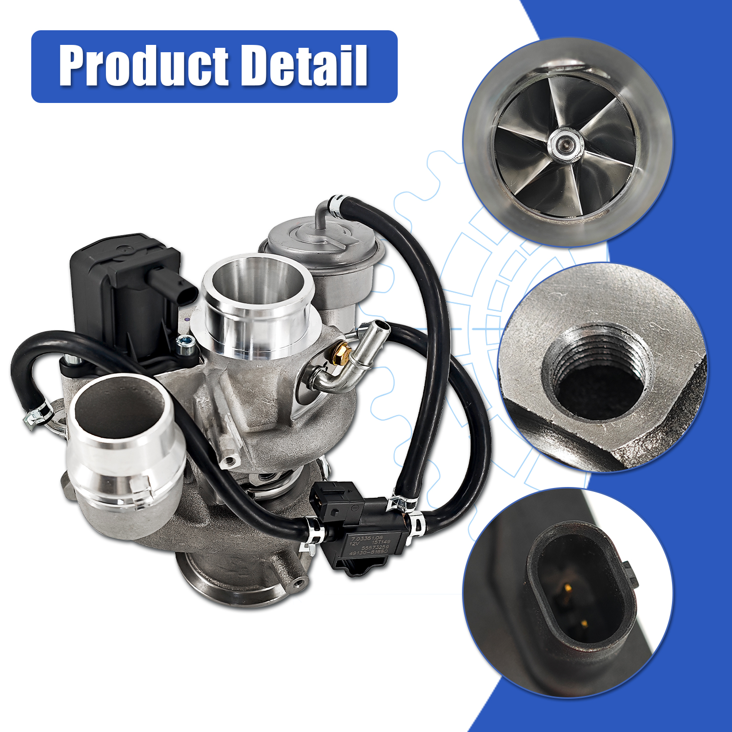 Turbocharger Turbo Kit TD025 fit for Chevy Cruze Trax Buick Encore 1.4L 2016-2019