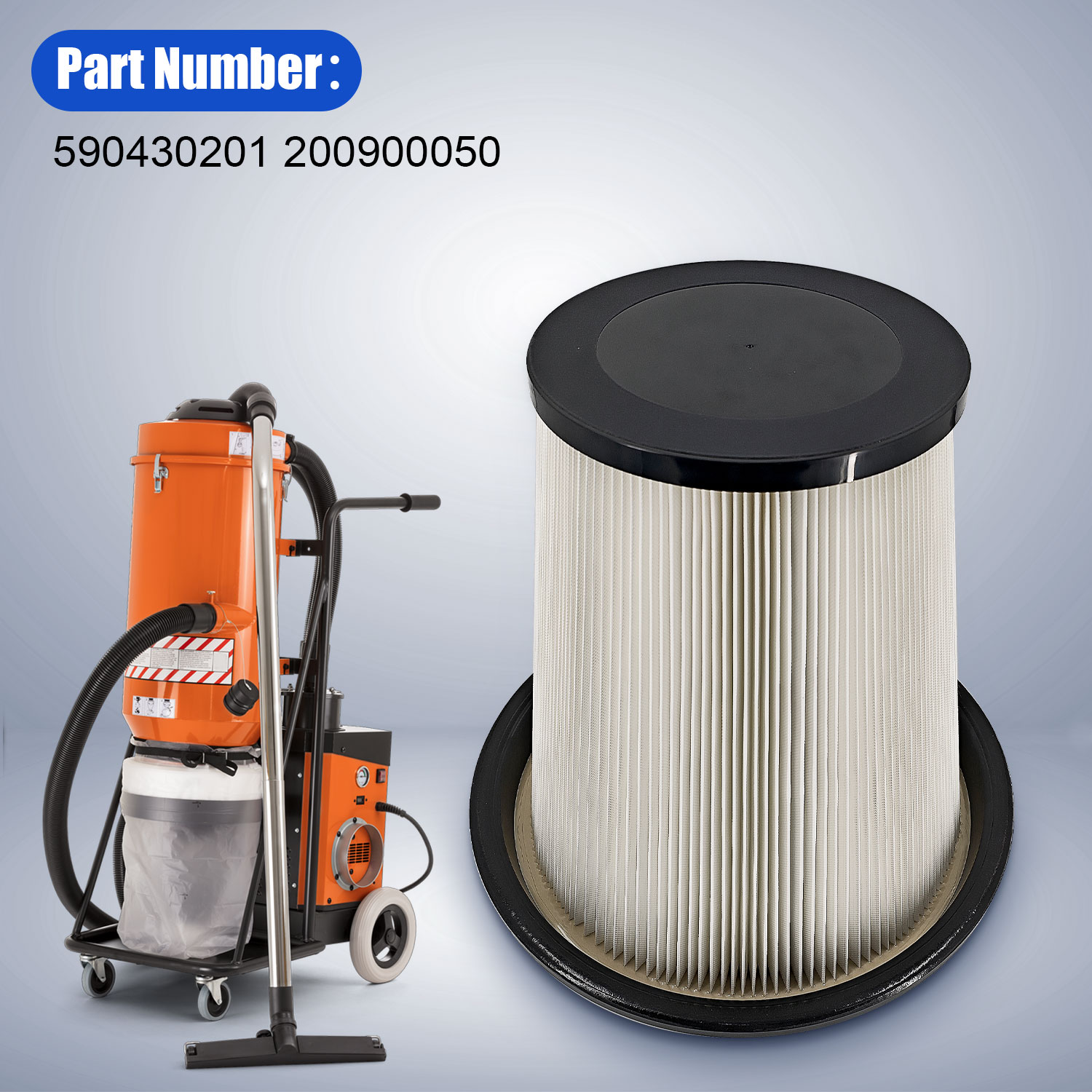 Conical Pre Filter Compatible with Pullman Ermator S26/S3/ S13/F26 for Husqvarna G22 Dust Extractor 