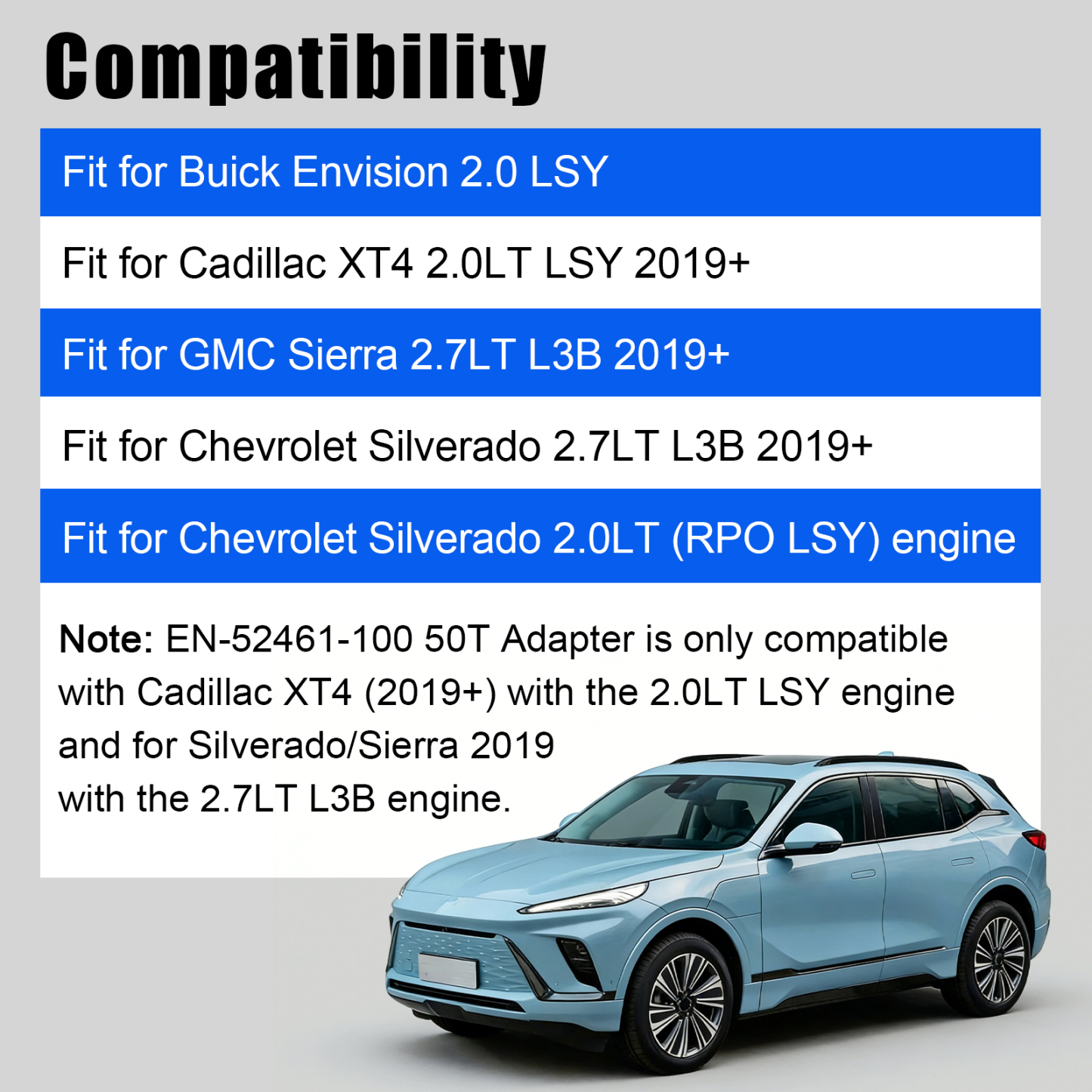 Engine Camshaft Timing Tool Kit fit for Buick Envision, Cadillac XT4 2.0LT LSY, Chevrolet Silverado 2.7L L3B 2.0L LSY Engine