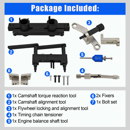 Engine Camshaft Timing Tool Kit fit for Buick Envision, Cadillac XT4 2.0LT LSY, Chevrolet Silverado 2.7L L3B 2.0L LSY Engine