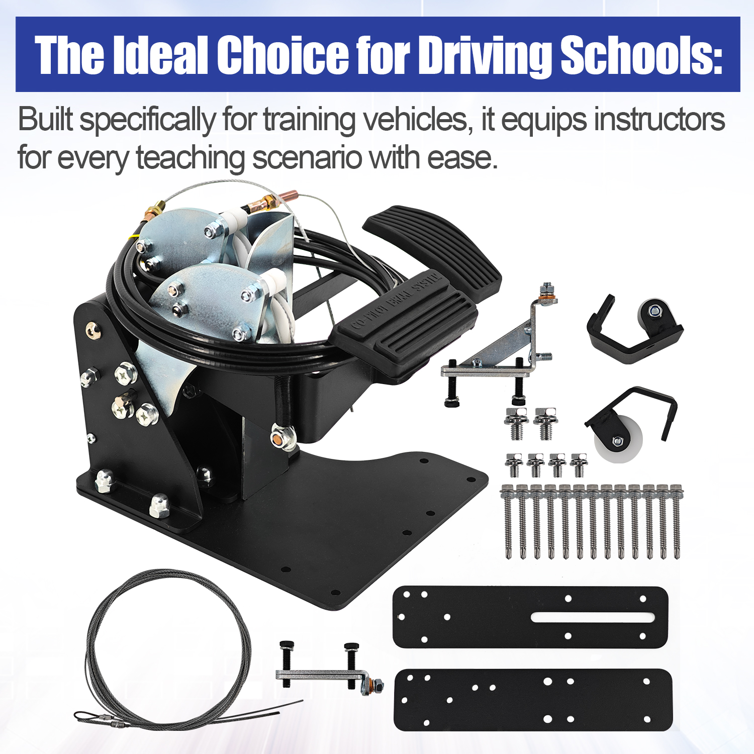 ACAR-B7D Dual Control Car Gas Brake Accelerate Pedal Fit for Driver Training Vehicle