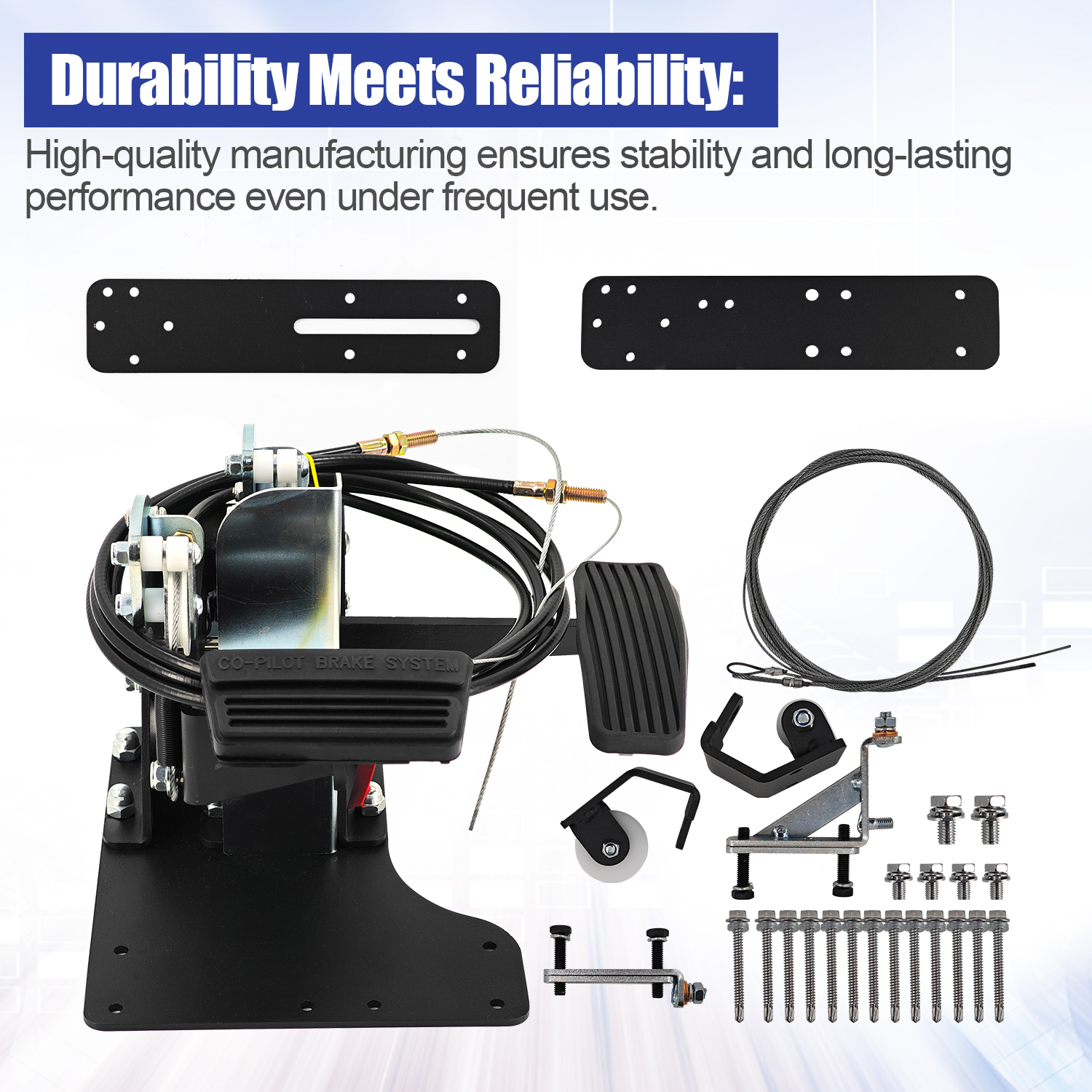 ACAR-B7D Dual Control Car Gas Brake Accelerate Pedal Fit for Driver Training Vehicle