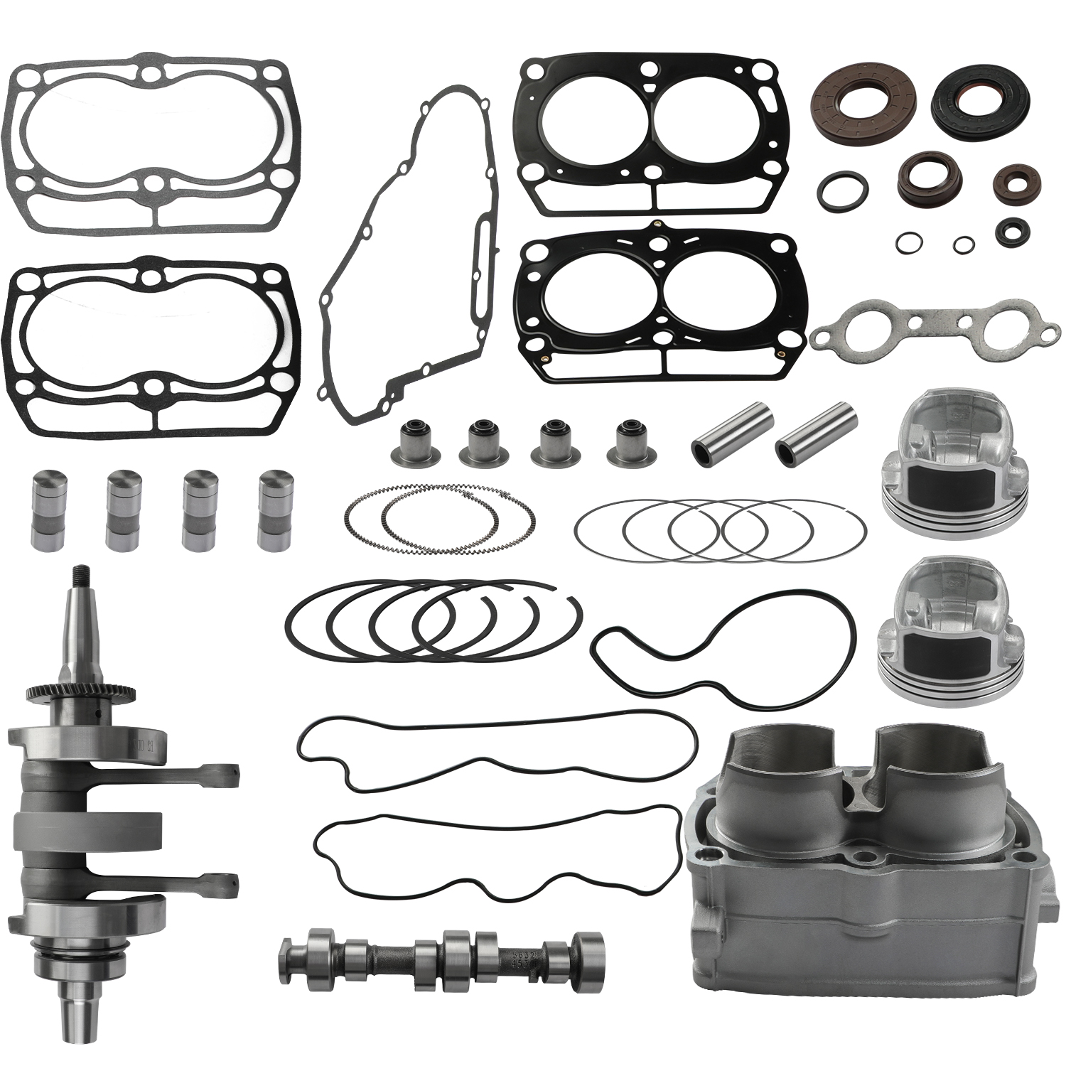 Crankshaft Camshaft Cylinder Engine Kit for Polaris 800 RZR Sportsman Ranger 800 2008-2017