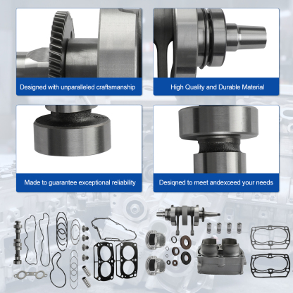 Crankshaft Camshaft Cylinder Engine Kit for Polaris 800 RZR Sportsman Ranger 800 2008-2017