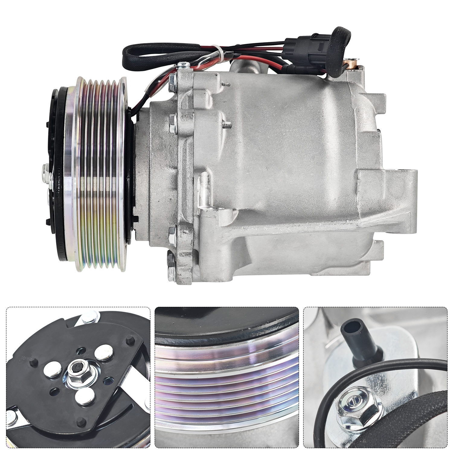 Air Conditioner Compressor w/Clutch fit for Honda Civic 1.8L 2012-2015, for Acura ILX 2.0L 2013-2015