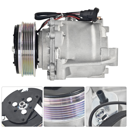 Air Conditioner Compressor w/Clutch fit for Honda Civic 1.8L 2012-2015, for Acura ILX 2.0L 2013-2015