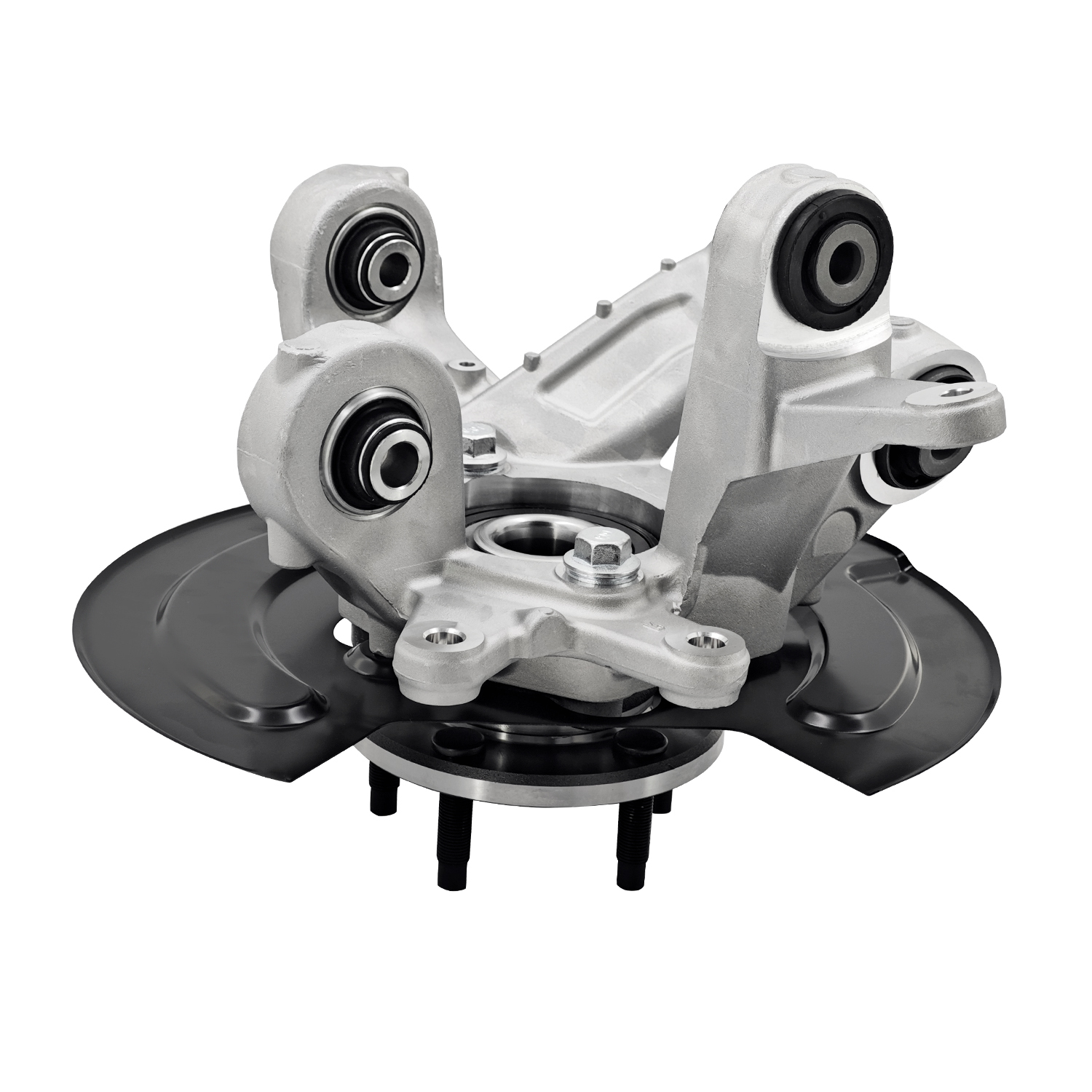 Rear Left Steering Knuckle Assembly Compatible with Ford Explorer 2011-2019, Police Interceptor Utility 2013-2019, AWD, Driver Side Spindle Knuckle w/Wheel Bearing Hub