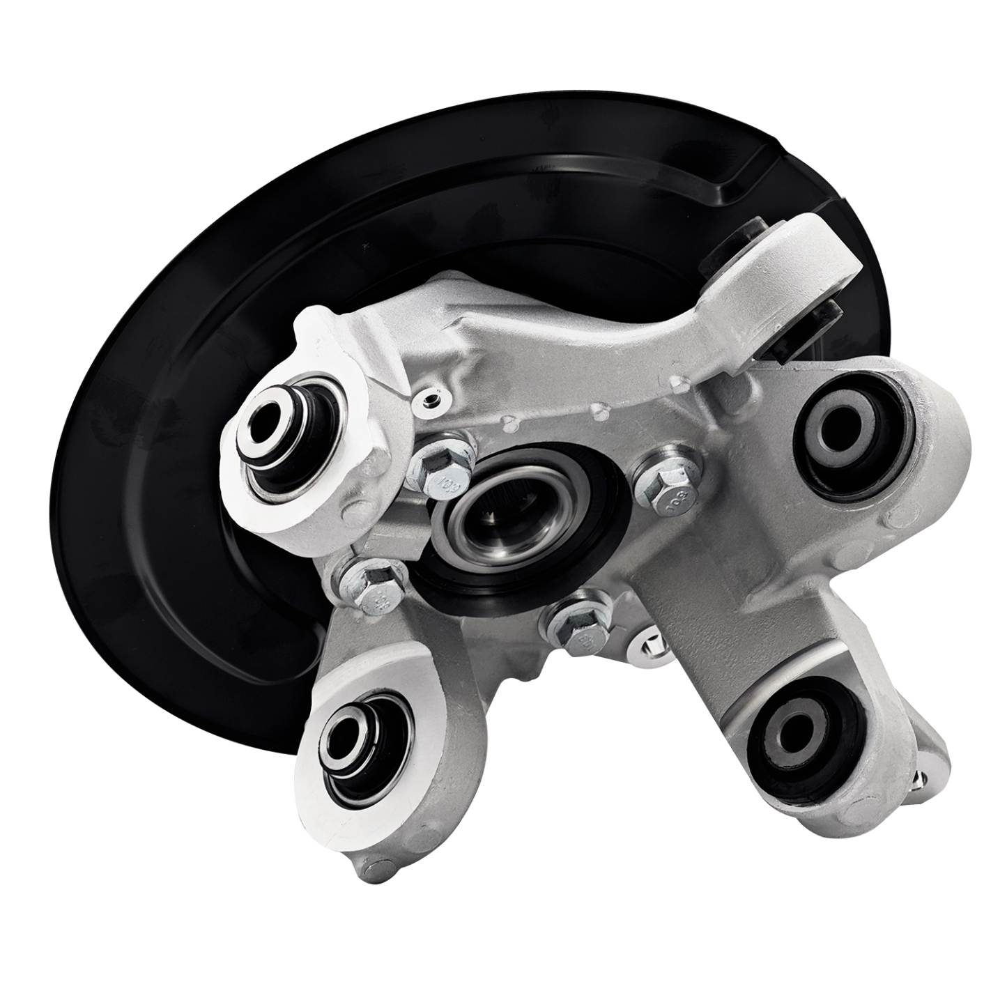 Rear Left Steering Knuckle Assembly Compatible with Ford Explorer 2011-2019, Police Interceptor Utility 2013-2019, AWD, Driver Side Spindle Knuckle w/Wheel Bearing Hub