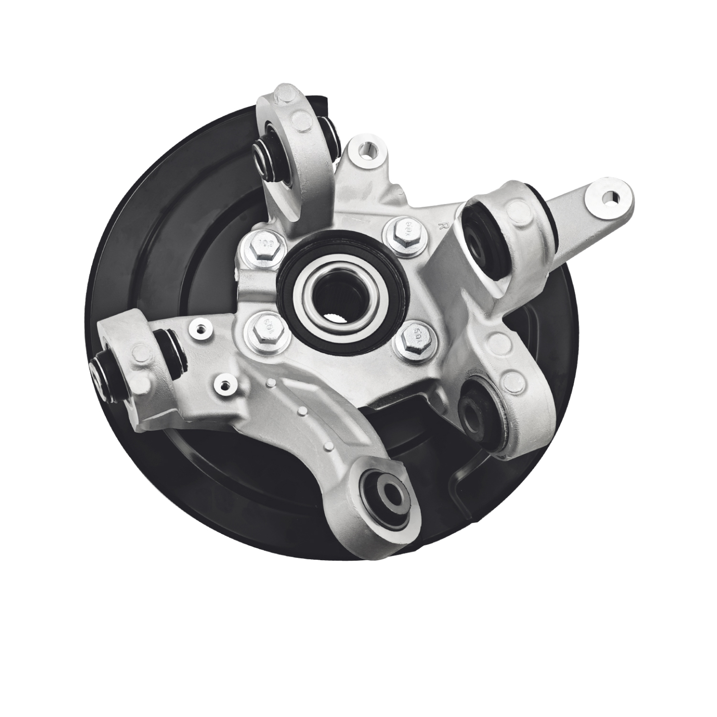 Rear Right Steering Knuckle Assembly fit for Ford Explorer 2011-2019, Police Interceptor Utility 2013-2019, AWD, Passenger Side Spindle Knuckle w/Wheel Bearing Hub