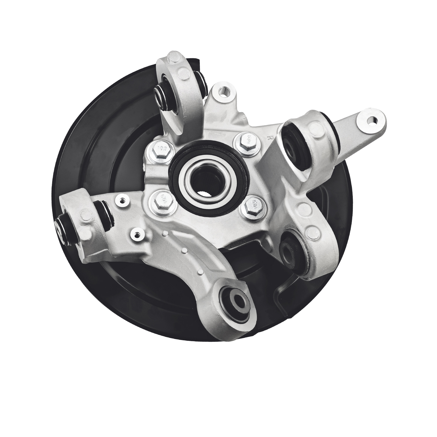 Rear Right Steering Knuckle Assembly fit for Ford Explorer 2011-2019, Police Interceptor Utility 2013-2019, AWD, Passenger Side Spindle Knuckle w/Wheel Bearing Hub