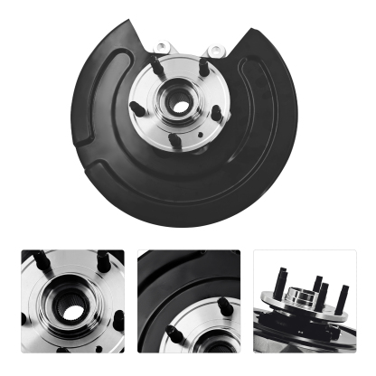 Rear Right Steering Knuckle Assembly fit for Ford Explorer 2011-2019, Police Interceptor Utility 2013-2019, AWD, Passenger Side Spindle Knuckle w/Wheel Bearing Hub