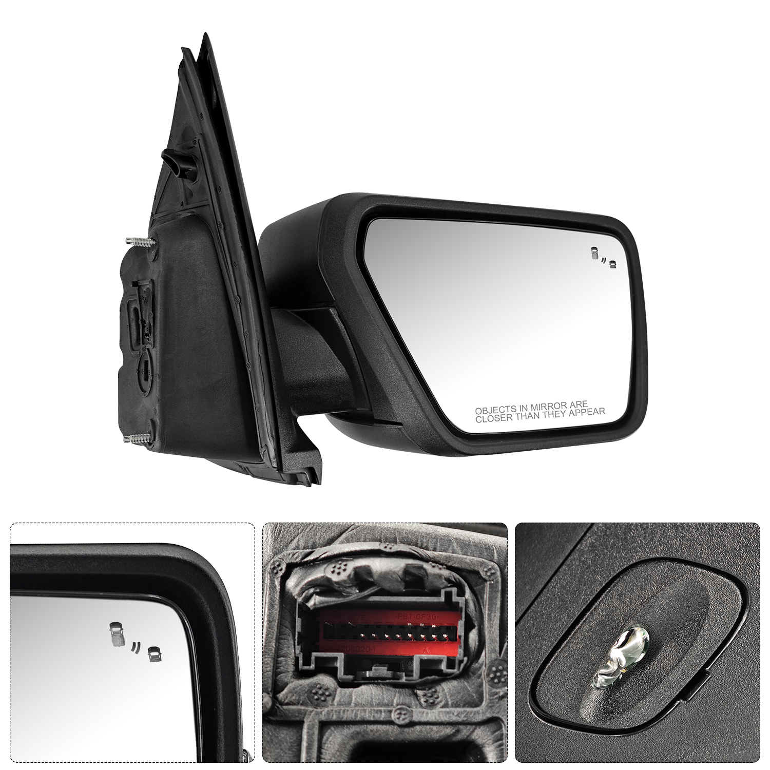 Right Passenger Side View Mirror Power Heated Fit for 2021-2023 Ford F-150