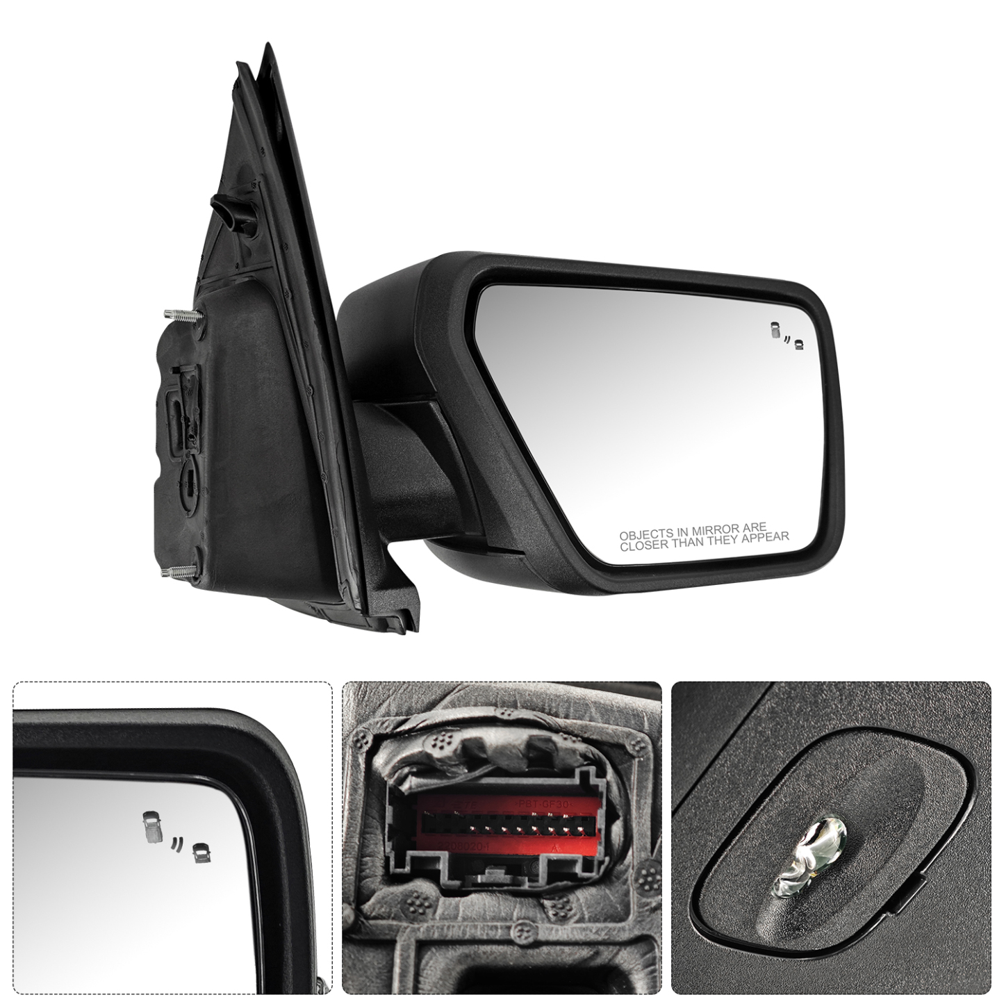 Right Passenger Side View Mirror Power Heated Fit for 2021-2023 Ford F-150