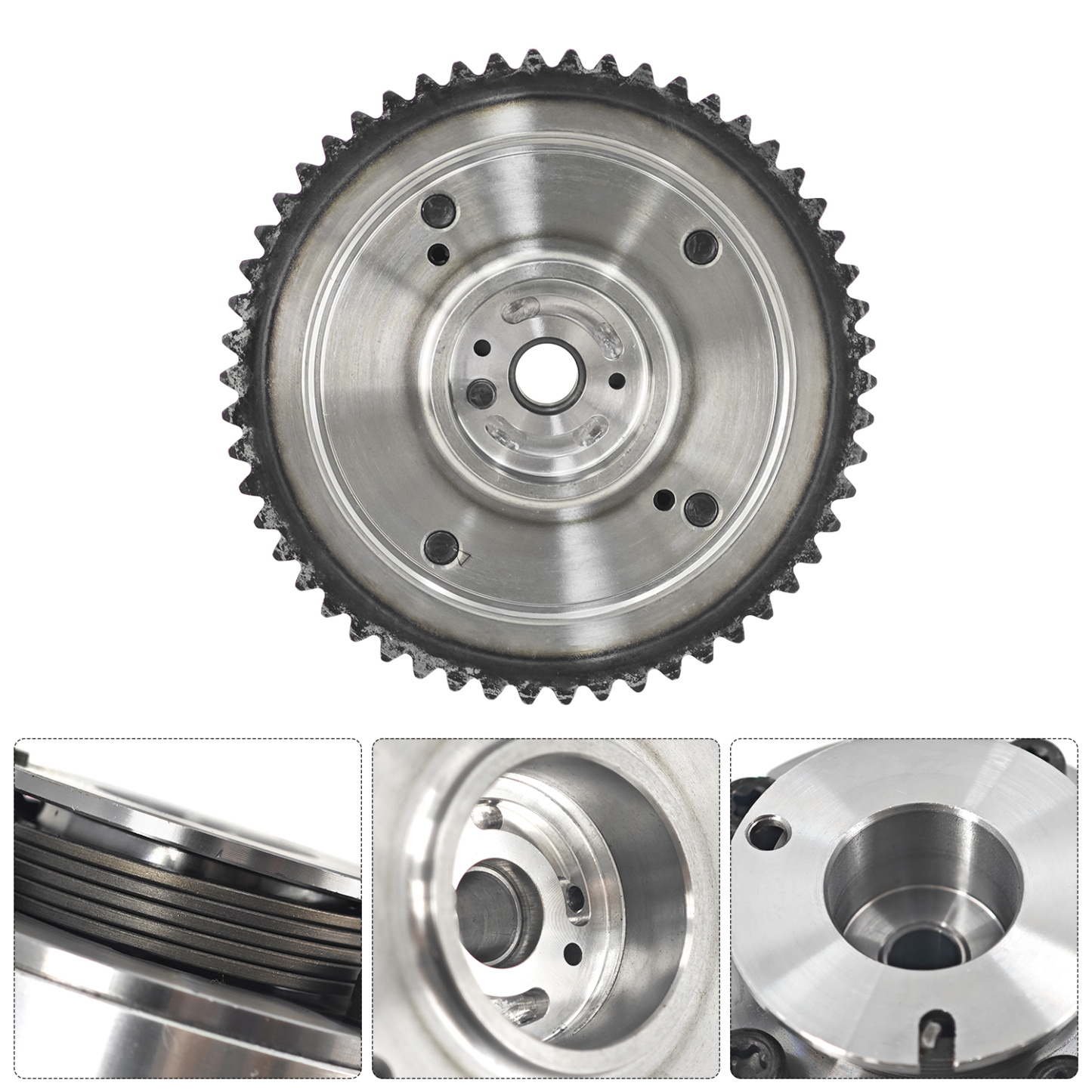 Engine Exhaust Intake CVVT Camshaft Sprocket Gear Assy Fit for Hyundai Elantra, Kona, Veloster, For Kia Forte/Soul/Seltos Valve Timing Gear 2017-2021 24350-2E700 & 24370-2E020 