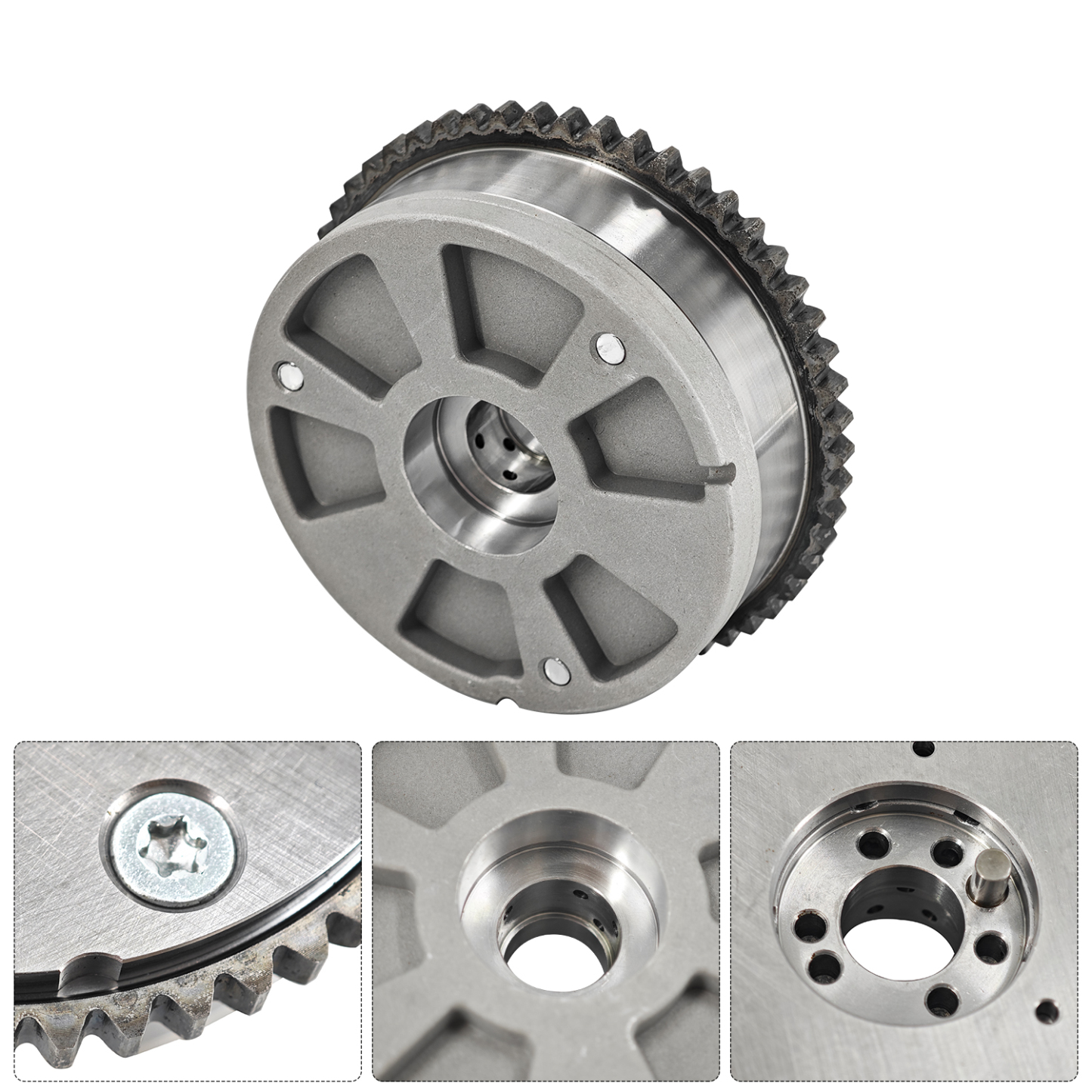 Engine Exhaust Intake CVVT Camshaft Sprocket Gear Assy Fit for Hyundai Elantra, Kona, Veloster, For Kia Forte/Soul/Seltos Valve Timing Gear 2017-2021 24350-2E700 & 24370-2E020 