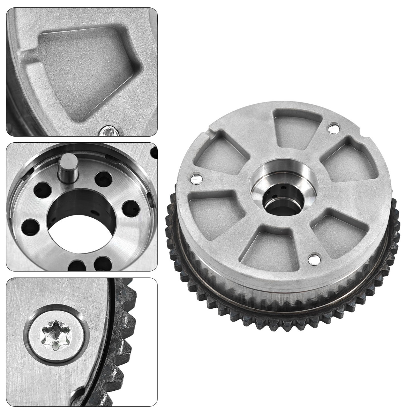 Timing Chain Kit with 24370-2E020 VVT Gear Sprocket Intake & Exhaust Fit for Hyundai Elantra Kona 2017-2021 For Kia Forte Forte5 2017-2022 2.0L Engine