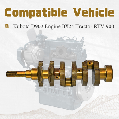 Crankshaft Fits For Kubota D902 Engine BX24 Tractor RTV-900