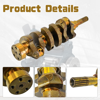 Crankshaft Fits For Kubota D902 Engine BX24 Tractor RTV-900