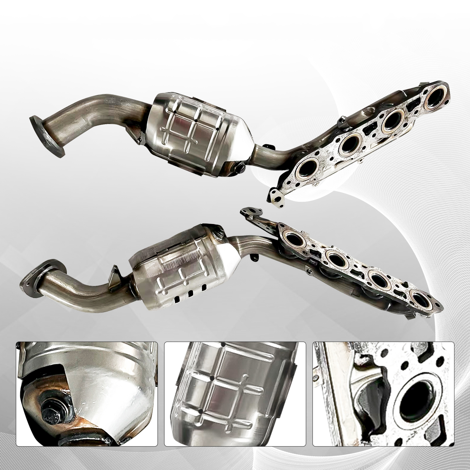 Manifold Catalytic Converter Set for 2008-2021 Lexus LX570 5.7L Bank 1 & Bank 2