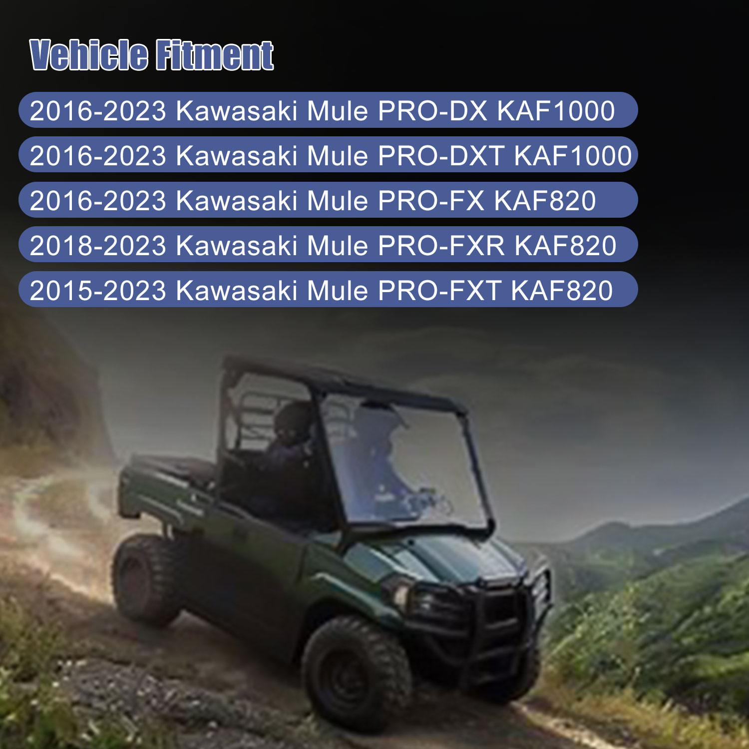 Rear Left＆Right Brake Caliper fit for Kawasaki 2015-2023 Mule PRO-DX PRO-DXT PRO-FX PRO-FXR PRO-FXT KAF820 KAF1000